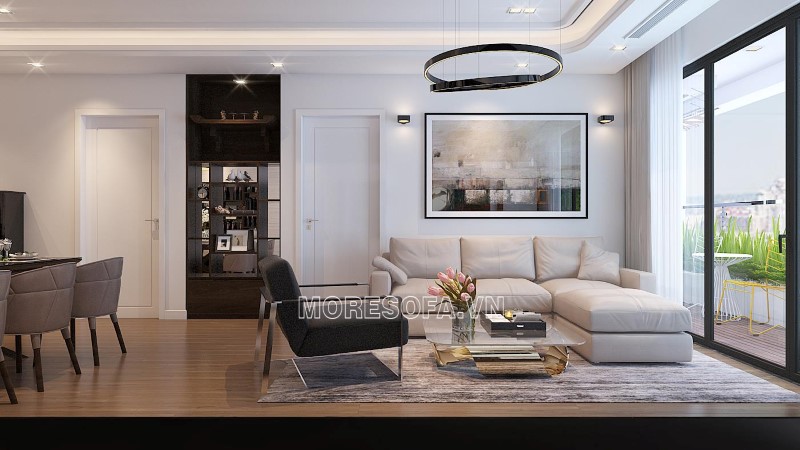 Ghế sofa góc nhỏ gọn cho phòng khách